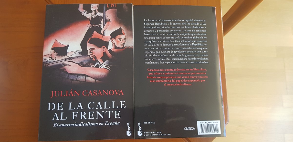 CasanovaHistory's tweet photo. Fue un libro que escribí tras muchos años de investigación, expresión analítica y narrativa de todo lo que sabía sobre el anarquismo. Lo publicó Crítica en 1997, salió en inglés en Routledge, hubo varias ediciones en diferentes formatos y ahora aparece en Booket. Sigue vivo. https://t.co/43XzHOaxC8