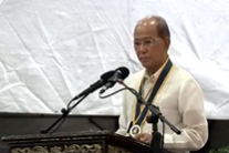 Secretary of National Defense Delfin Lorenzana <a href="/del_lorenzana/">Delfin Lorenzana</a> delivers his remarks.  #ModernandMultiCapablePHNavy
