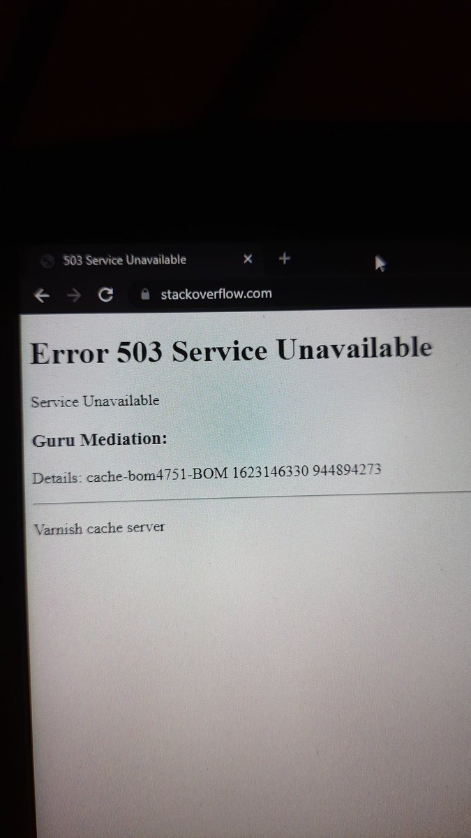 princesuman1's tweet photo. Bas yahi dekhna baki tha 
#RipStackoverFlow
@chandrikadeb7 @dholakia_spandy https://t.co/3cylPYTNl9