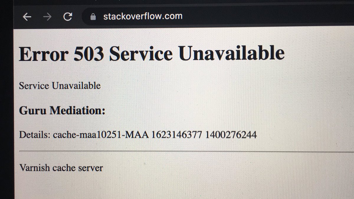 iamyaseenmajeed's tweet image. #stackoverflowDown 😅😅