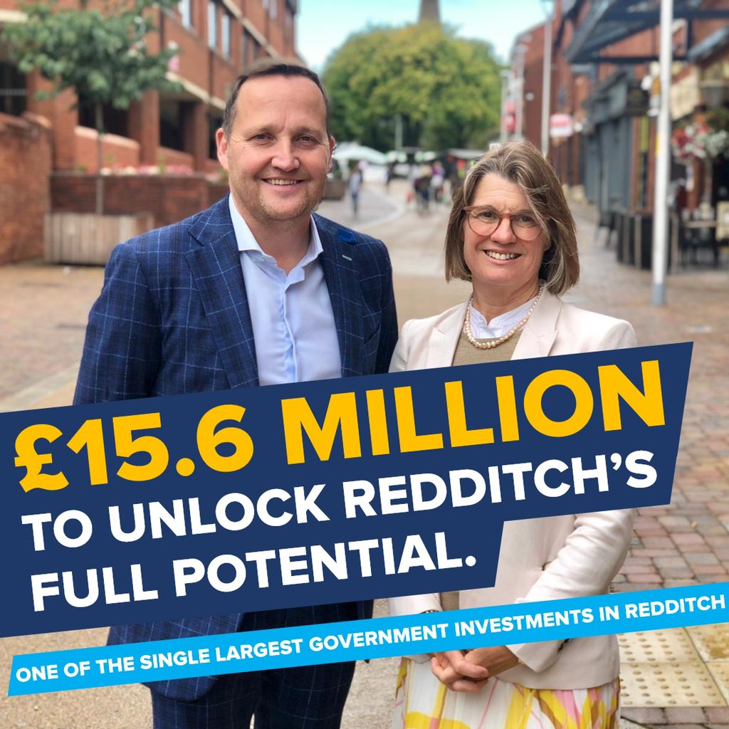 cllrmattdormer's tweet photo. This is great news for all of us here in Redditch. This money will be used to regenerate and redevelop key parts of our fantastic town. 

https://t.co/Fxbymx0J4B

#unlockredditch https://t.co/zpSJLTZt0m