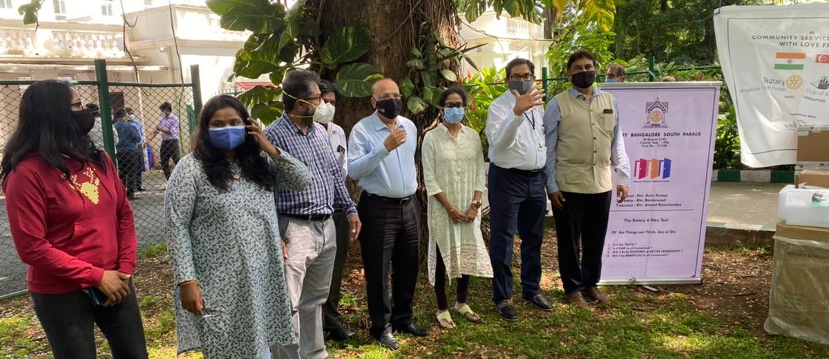 ParadeRotary's tweet image. A consortium of Service organisations consisting of The Rotary Bangalore South Parade, Rotary Club of Bangalore Cantonment and Bangalore Political Action Committee BPAC handed over critical covid care medical equipment to Deputy Chief Minister of Government of Karnataka