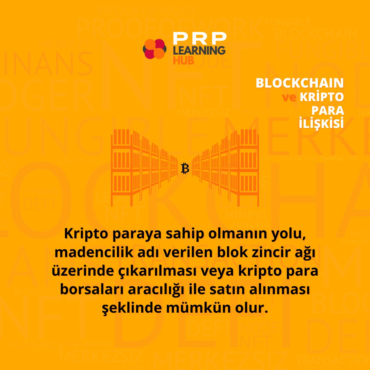 Blockchain ve kripto paralar arasında nasıl bir ilişki vardır?

#prplearning #prplearninghub #blockchain #blockchaintechnology #blockchaintraining #nft #digitalart #digiart #DeFi #cyrptocurrency #bitcoins #blockchainnedir #kriptopara