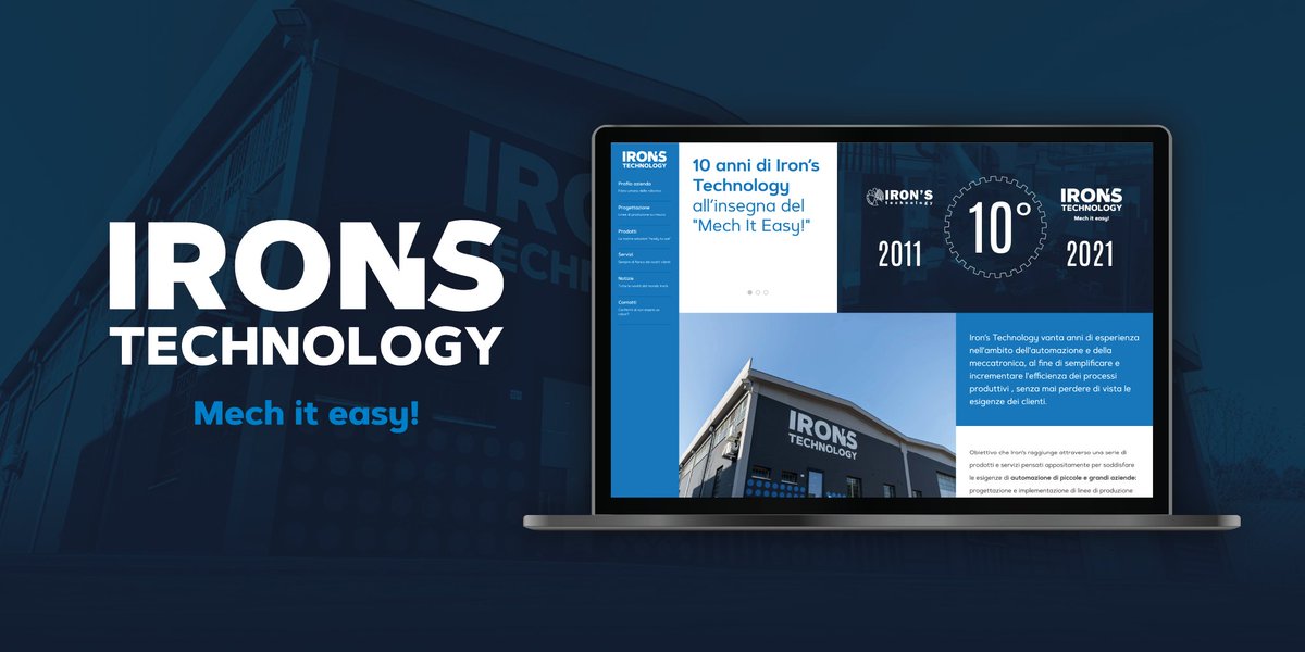 ironstechnology's tweet image. Nuova brand ID e nuovo sito web: queste sono solo alcune delle tante novità con cui festeggiamo, in questo 2021, il traguardo dei 10 anni di attività.
Date un’occhiata a quanto è bello ironstechnology.it!
#ironstechnology #mechiteasy