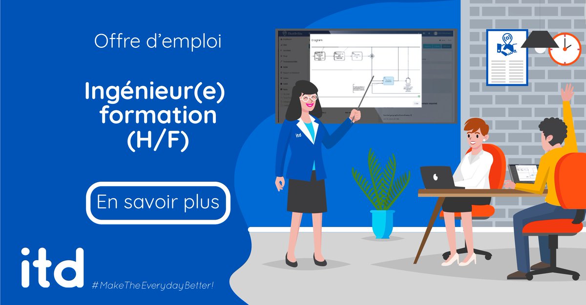[#Job]
Vous aimez :
✅la pédagogie / #training
✅l’ #innovation 
✅repousser vos limites 
✅travailler à l’international
Si la réponse est oui, n’attendez plus pour rejoindre l’aventure ITD !
fr.indeed.com/viewjob?jk=1ac…