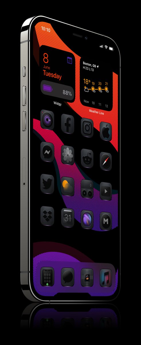 UtdAll's tweet image. Icons @digitalunknown 
Wall @Hk3ToN 
Widgy @kleinmone 
ShowAE @SeanKly 
Template @screenshot_pro 

#ios15beta #nojailbrake❤️