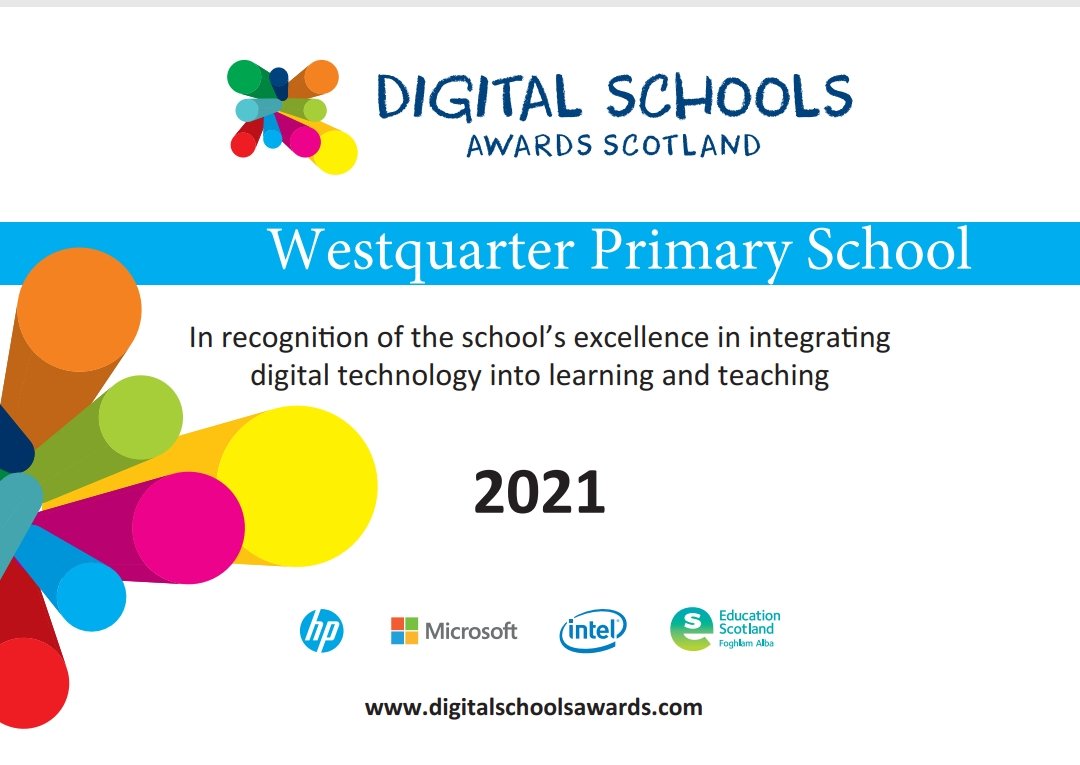 We are delighted to share that we have achieved our <a href="/Schools_Digital/">Digital Schools</a> award. 🎉💻Well done to all of the WQ team and of course our excellent pupil digital leaders!! 😄🎉