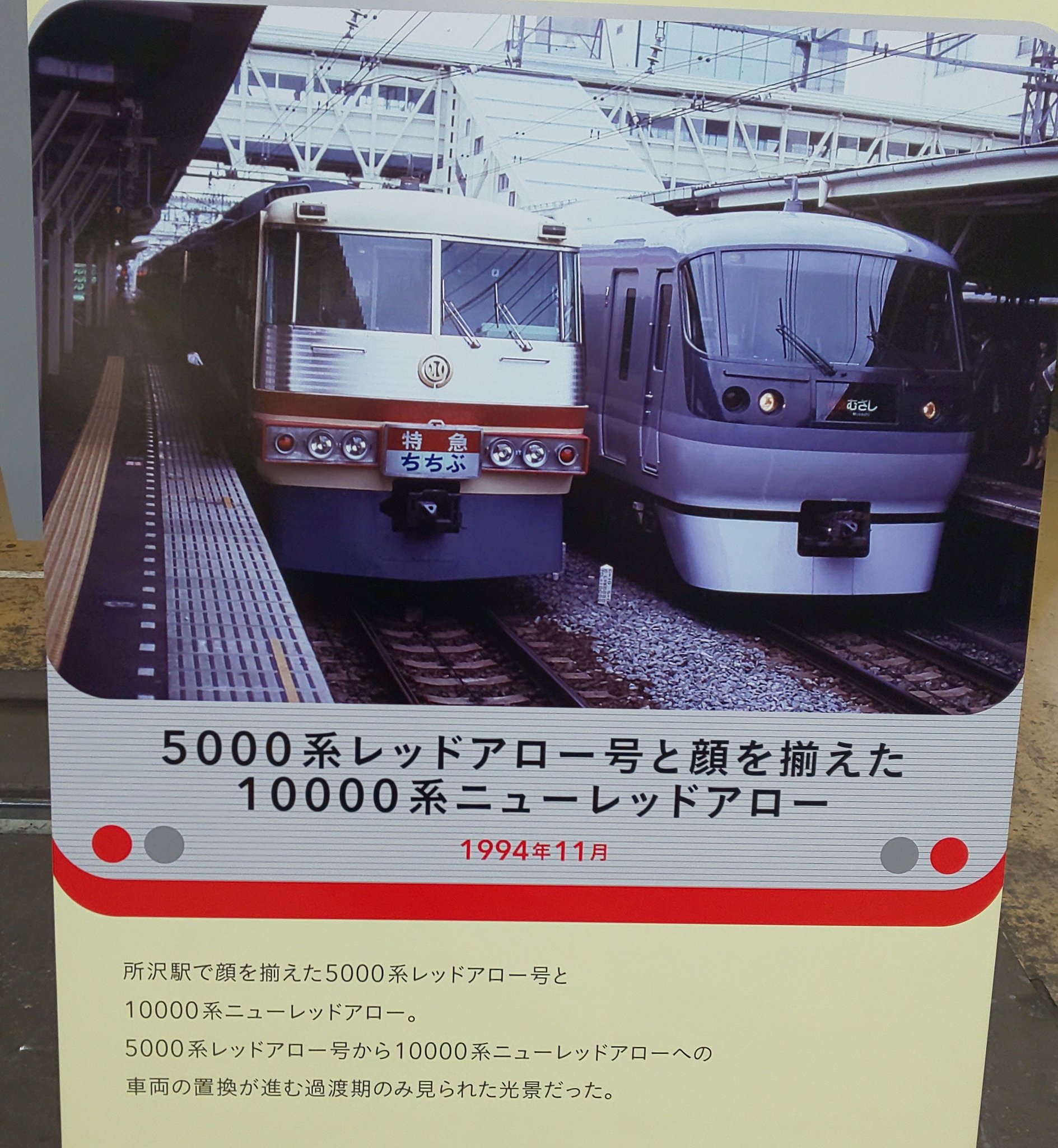 紺×赤 鉄道部品 サボ 池袋↔︎宇都宮（浦和通過）/池袋↔︎小金井