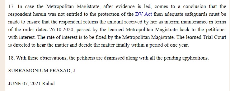 lokeshms2's tweet photo. Respect to Metropolitan magistrate Honourable  Subramonium prasad Ji For this fair Judgement

We know how much pressure Feminists groups Put on judges.
This is a welcome judgement

Justice is still alive bcz of few judges like u
@barandbench @SCofInd @realsiff

#LongLiveJustice https://t.co/ckwbyQszNO