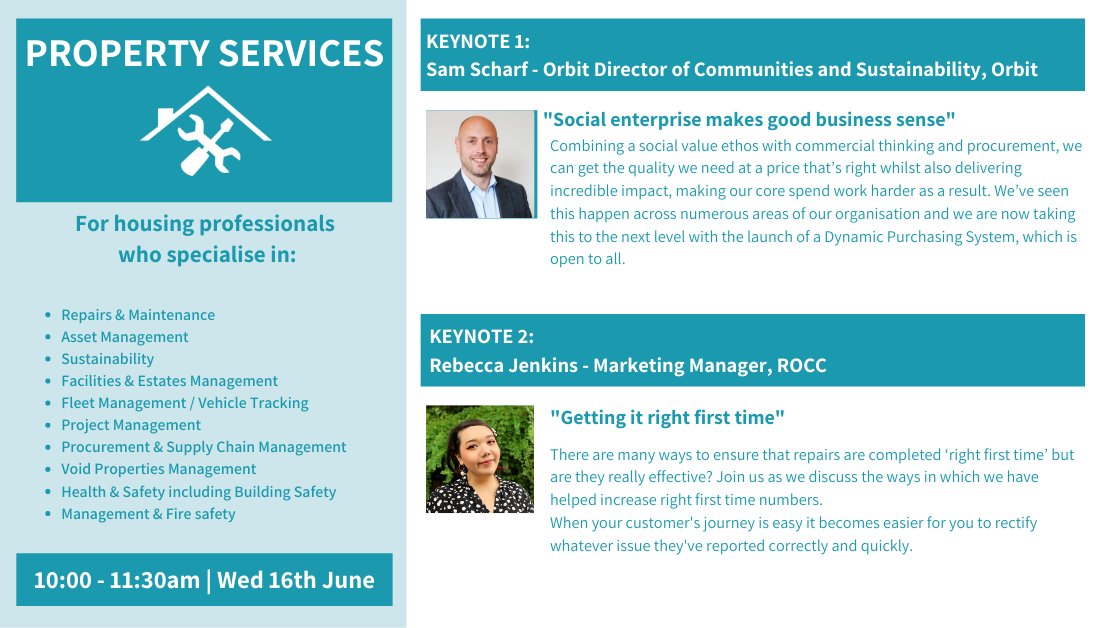 Recently started a new role in #PropertyServices?

The HD socials are a great way to expand your network of other #ukhousing professionals who share your job role, along with hearing valuable insights from our keynotes.

Register your FREE place at:

housingdigital.co.uk/socials/