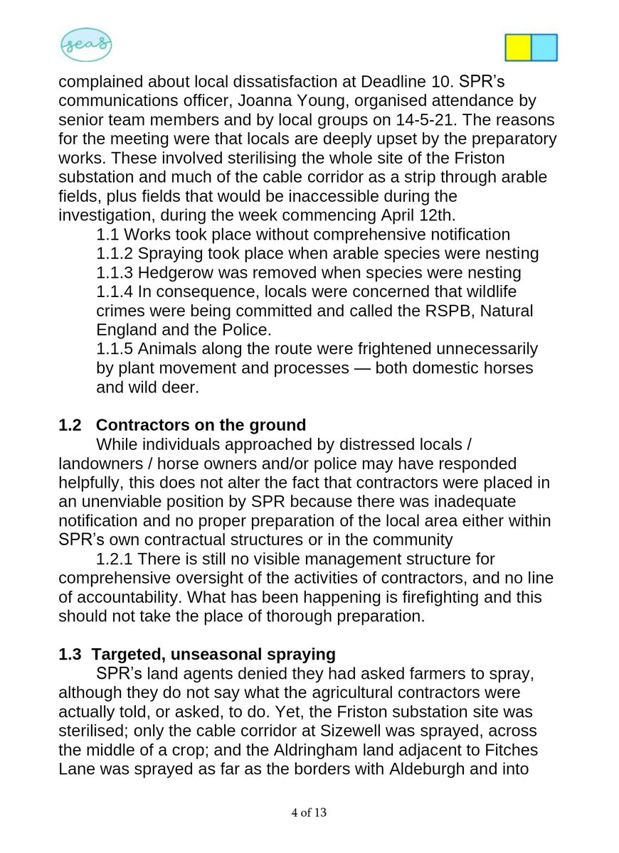 ⚠️⚠️SEAS submission on SPR's destructive survey works. You can request a copy to be sent by emailing info@suffolkenergyactionsolutions.co.uk⚠️⚠️

#suffolk #stopsubstation #greenenergydoneright #seascampaign #stopsubstations #heritagecoastnotenergycoast