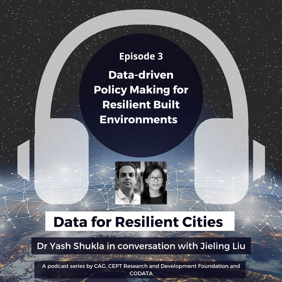 Insights into using data science to inform policy-making for indoor and outdoor built environments.  Learn about methods used globally, data validity and equity issues. 

To listen: crdf.org.in/podcast
