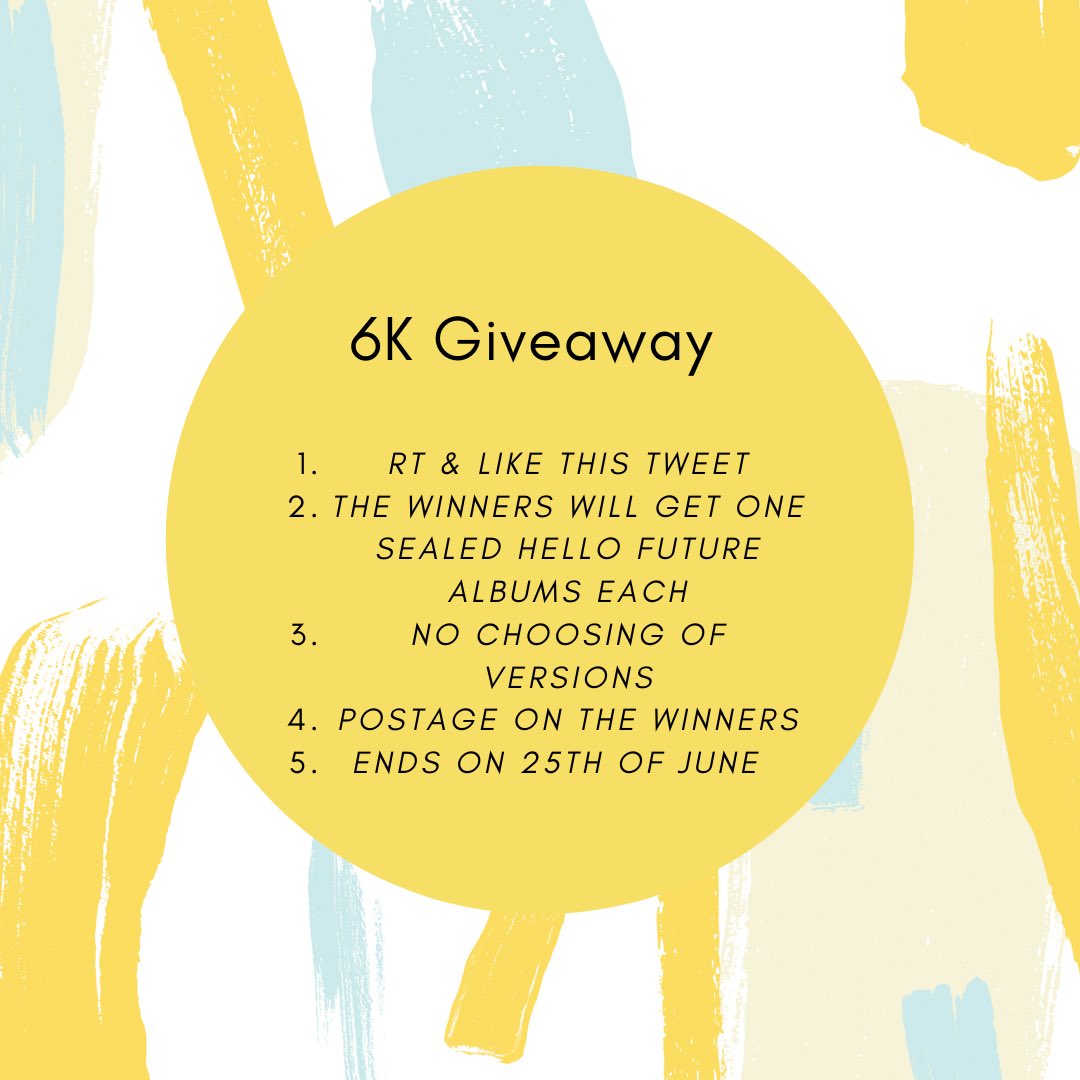 chenjico's tweet photo. 11th giveaway for 6k ✧˖*°࿐

💛 rt &amp; like this tweet. 
💛 no choosing of versions. 
💛 two winners (one of each version).
💛 ends on 25th of june. 
💛 postage on the winner. 
💛 replying with @NCTsmtown_DREAM #NCTDREAM #HelloFuture
#NCTDREAM_HelloFuture is optional. https://t.co/nRUebiWSGU