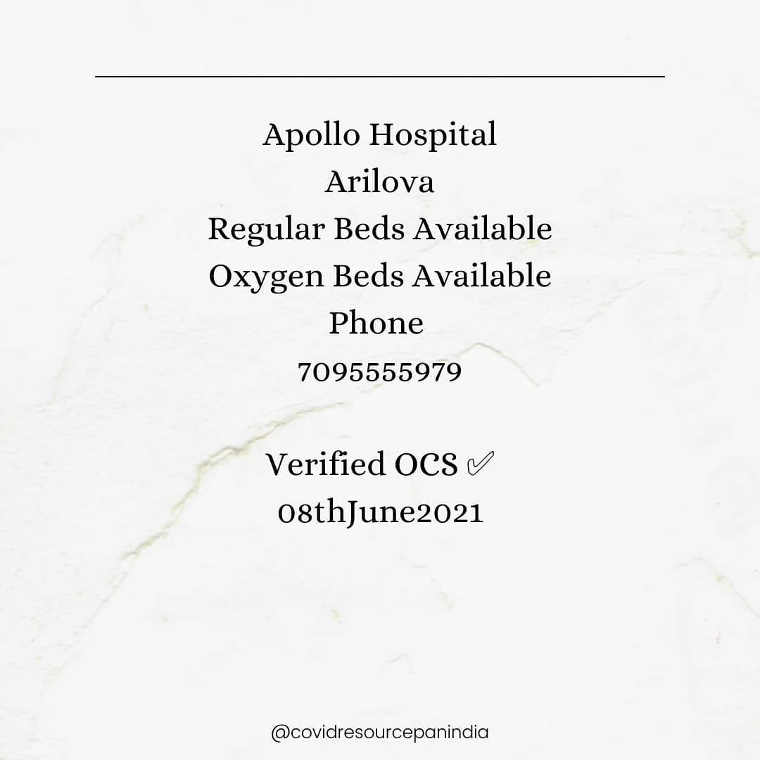 pspk_girl's tweet photo. #Visakhapatnam
#BedsAvailability
#Verified
#Covid19IndiaHelp
# #Covid19 #CovidResources https://t.co/6lKBYETckJ