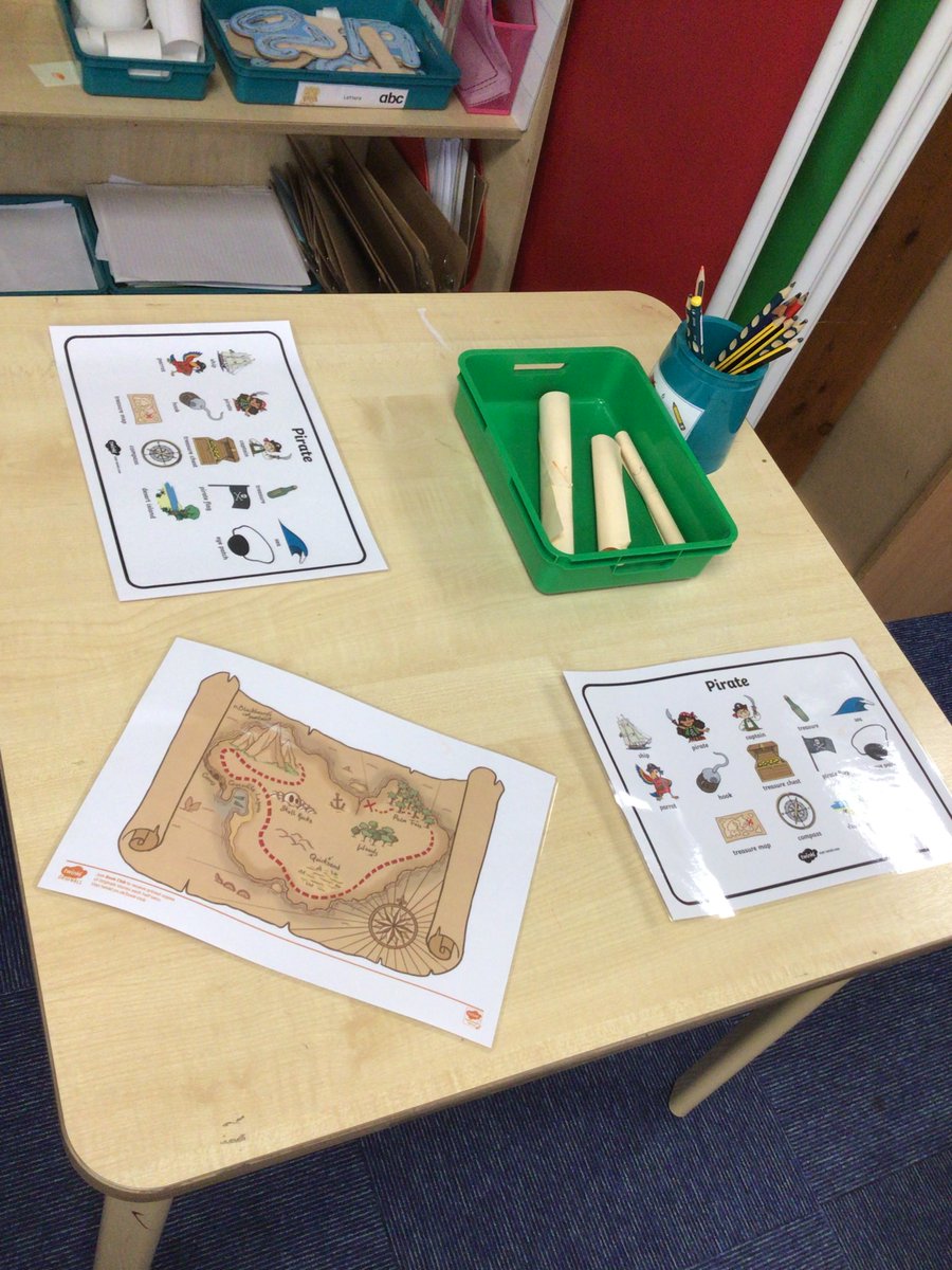 PearlHydeSchool's tweet photo. Reception are learning all about Pirates this week! We read the book 'Ten Little Pirates' top begin our topic and the children were really engaged. They have lots of ideas of where they want to take their learning! https://t.co/DgLfAHmyyL