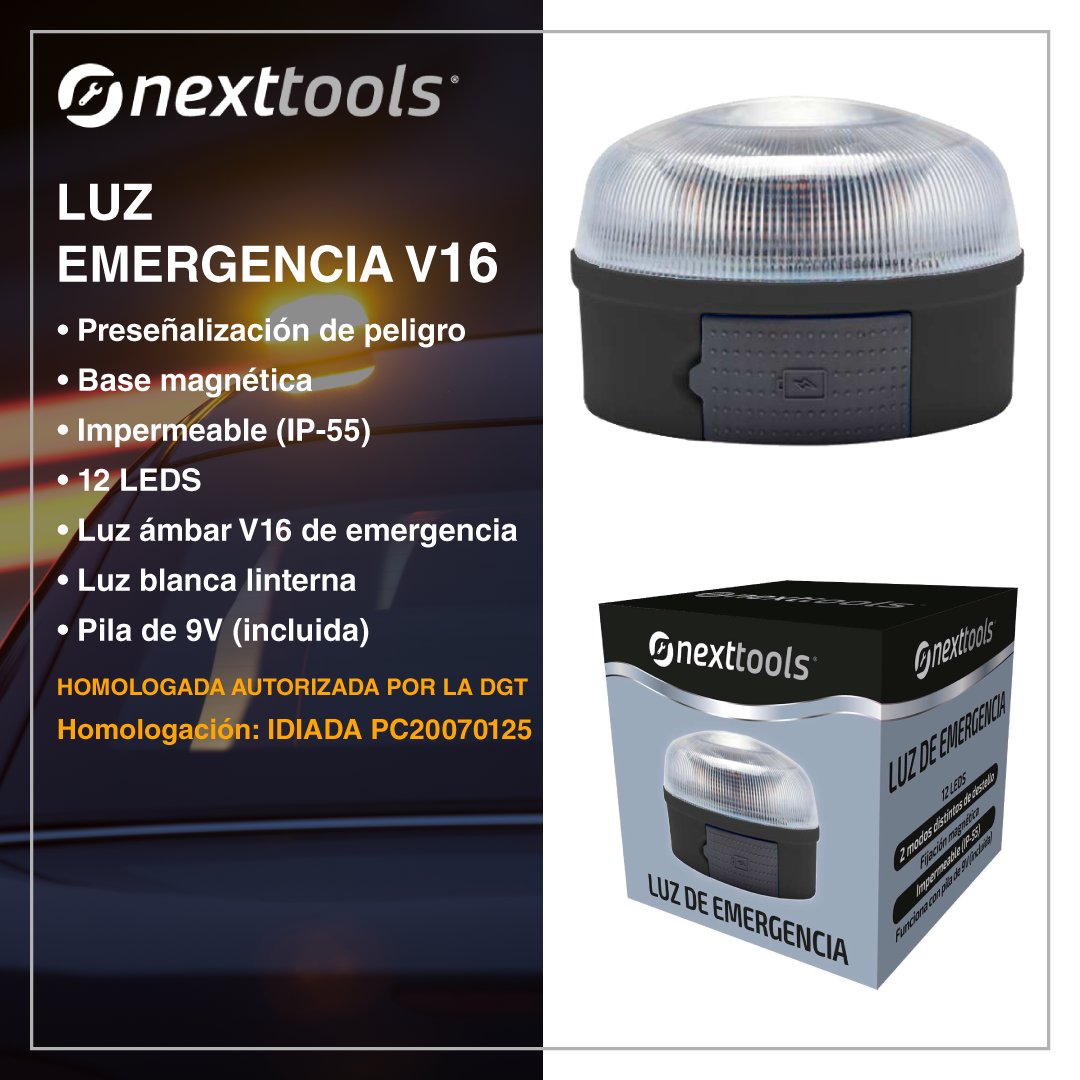 reynasarecambio's tweet image. Es vital la correcta señalización del vehículo en caso de emergencia, mediante el dispositivo V16 de Nexttools podrás realizar la señalización de forma ágil y sencilla ¡No te la juegues y salva vidas!

#Reynasa #Nexttools #LuzEmergencia #V16