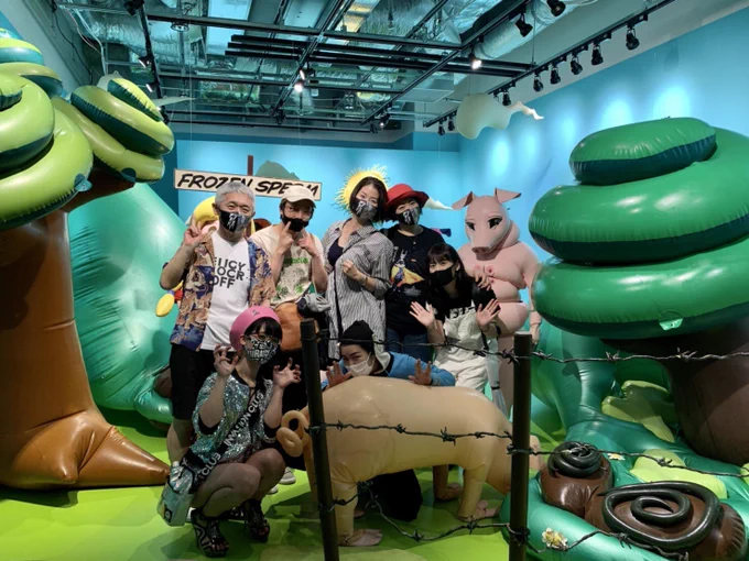 昨日、渋谷PARCOでSAEBORG『LIVESTOCK』展(〜6/20)最高‼️から初デイヴィット・バーン(トーキングヘッズ)4人含めた団体で『アメリカンユートピア』 「ユートピアは存在しなくとも めざすべき世界であることに間違いはない‼︎」ユリカンな日だった!