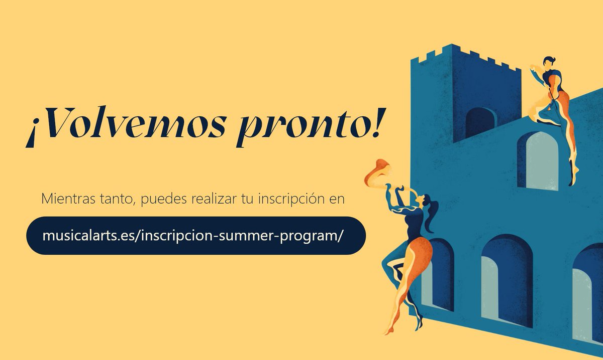 ⚠ Debido a la falla que está afectando a millones de servidores de todo el mundo, la web descriptiva de nuestro Summer Program está deshabilitada por el momento ⚠

A pesar de esto, aún podéis seguir realizando vuestra inscripción aquí👇

musicalarts.es/inscripcion-su…
