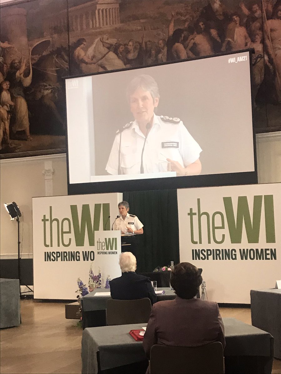 We have now welcomed our second guest speaker to the stage, Dame Cressida Dick, first woman to lead the <a href="/metpoliceuk/">Metropolitan Police</a>. #WI_AM2021
