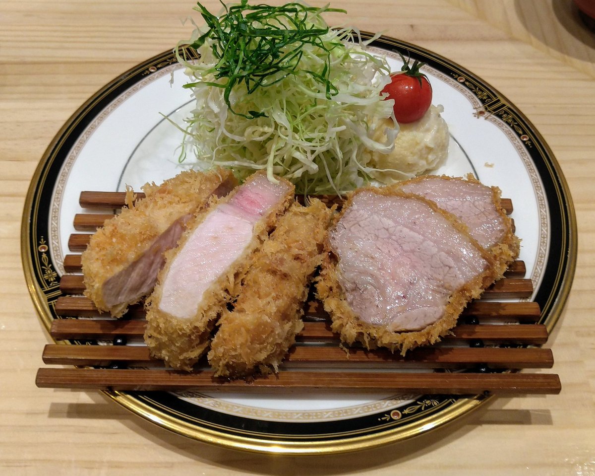 心血一杯 V Twitter とんかつbambou バンブー 本八幡 特選リブロースカツ定食 大好きだったとんかつ の名店船橋 キッチン直さん閉店以降 千葉市にとんかつ大倉さん そして願わくばもう一軒 船橋 市川界隈にニューウェーブの出現を望んでいたら 脂身甘 く きめ