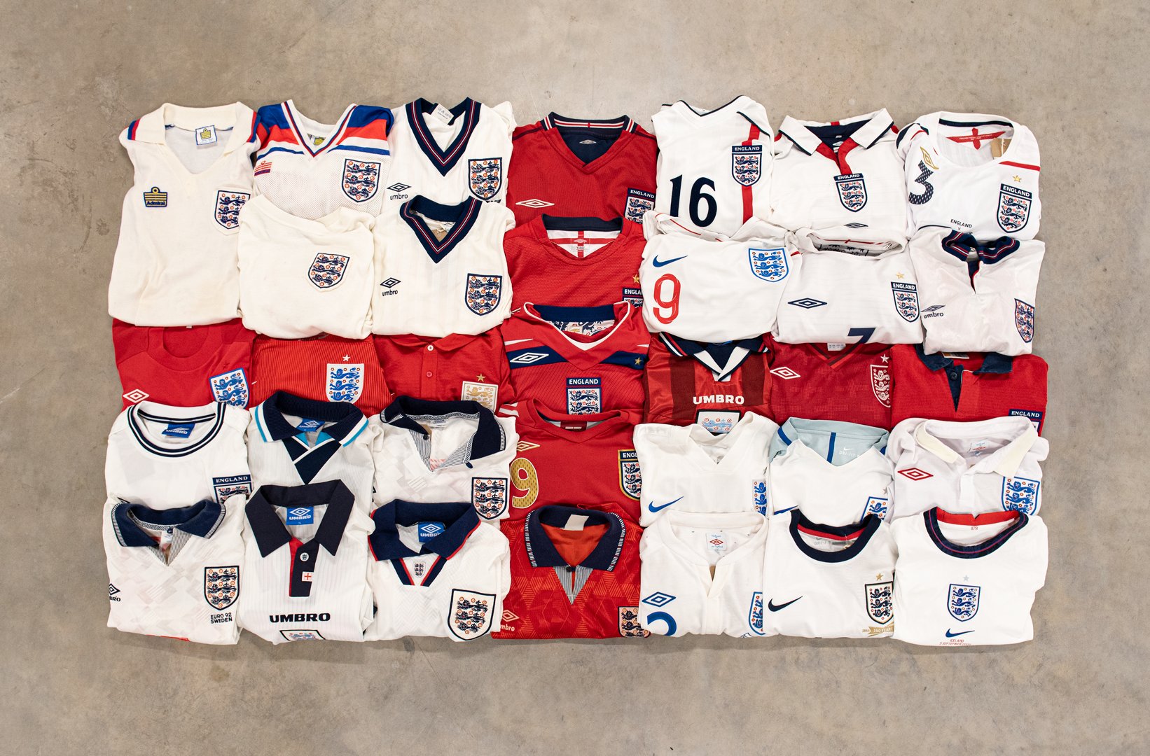 England shirts by year 2025