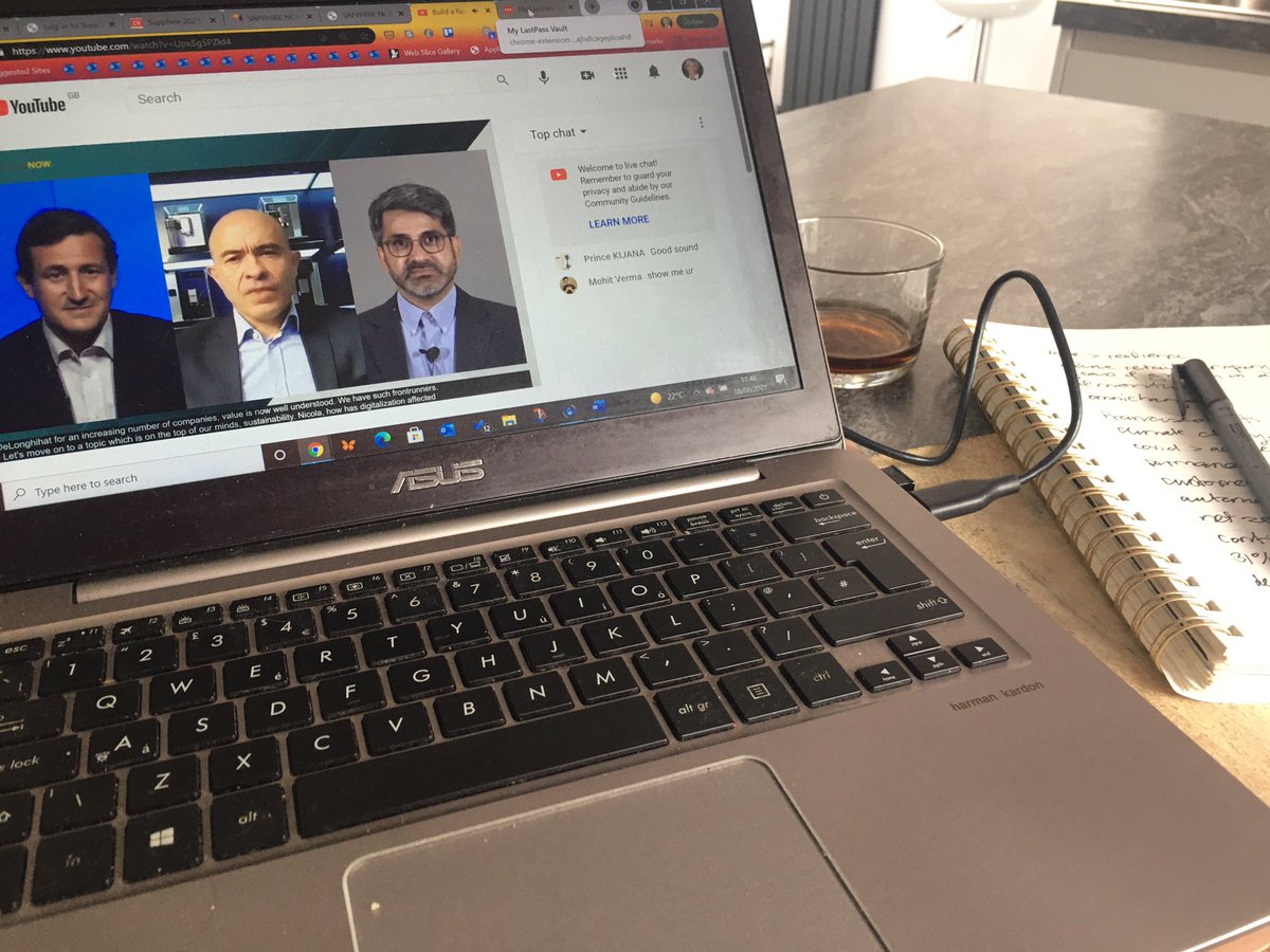 Great session with <a href="/DeLonghiUK/">Delonghi</a> today at <a href="/SAP/">SAP</a> #SAPPHIRENOW - key takeaways “we are moving to the age of continuous adaptation” //“covid19 was an accelerator and stress test for manufacturing and #supplychain ” // “sustainability &amp; net zero crucial part of transformation”