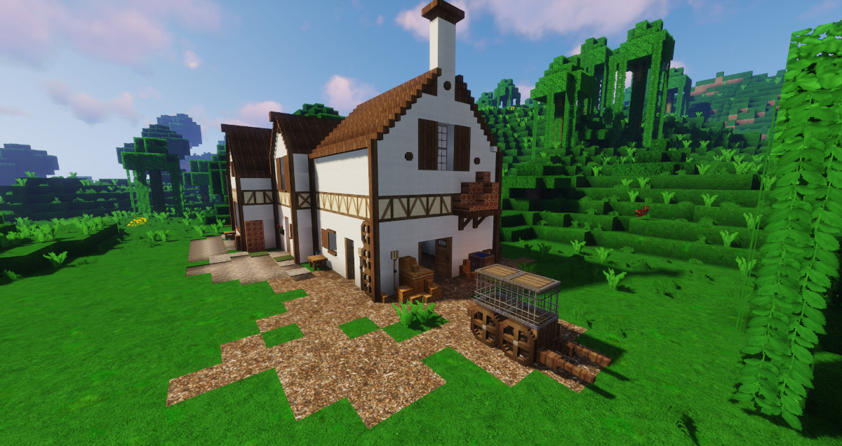 The Stobrook Farm, right beneath the Red Castle... #Minecraft #Winthor #Halavarn