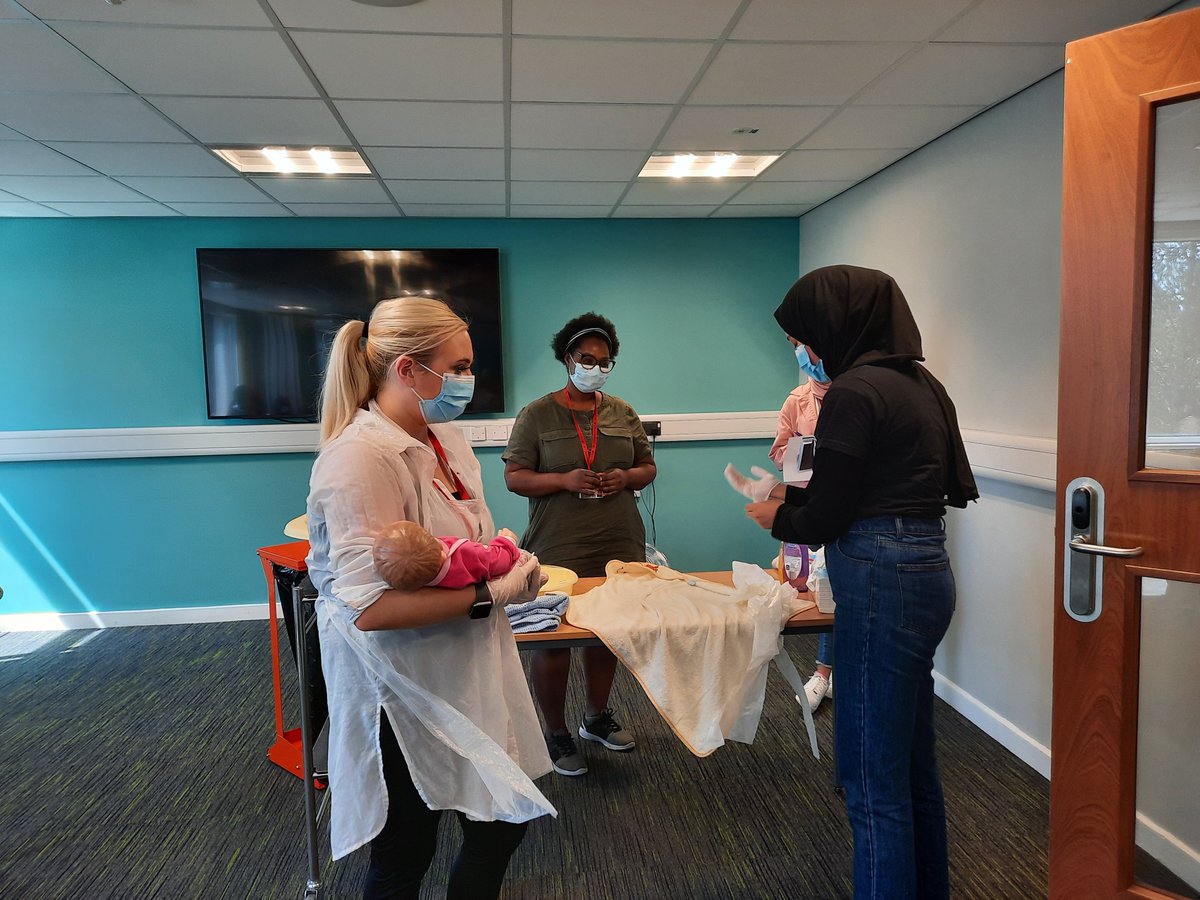 UoB_Nursing's tweet photo. More from fundamentals of Care teaching #bathingbaby #changinganappy @UoB_Nursing @PDEUteam #clinicalskills https://t.co/D9z7wDCXqe