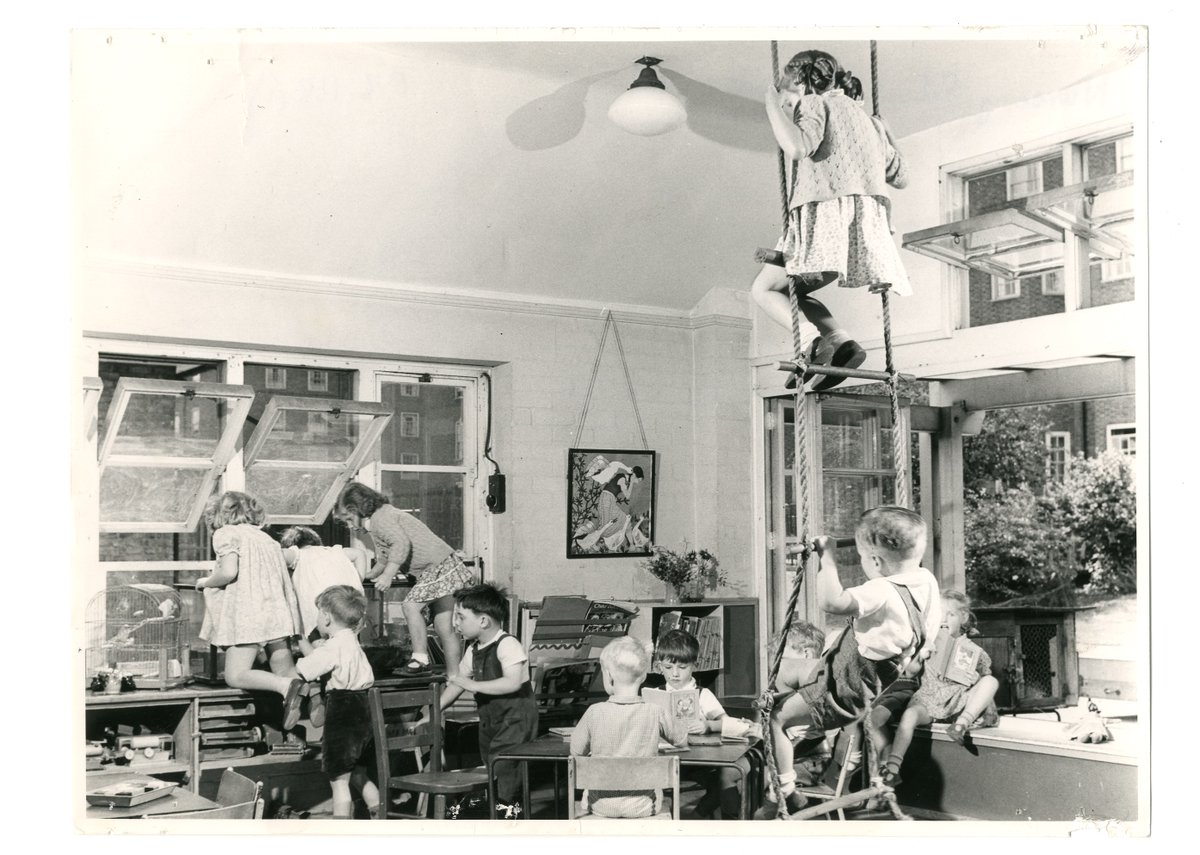 UoGArchives's tweet photo. Planning an escape while the teacher is not looking! #children #play #ExploreYourArchive @UniofGreenwich https://t.co/lDWWkcsMiU