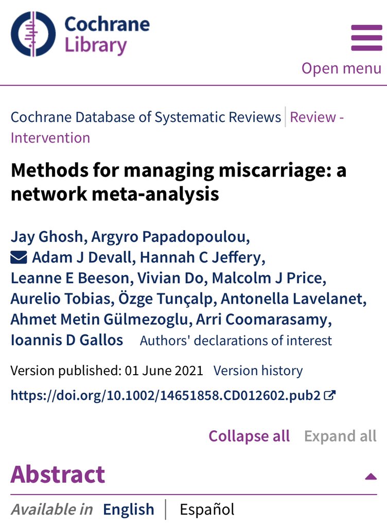Dr Jay Ghosh (@jayghosh27) on Twitter photo V proud 2 have finally pub this imp work @CochranePCG <a href="/cochranecollab/">Cochrane</a> <a href="/CochraneLibrary/">The Cochrane Library</a> - will hopefully guide future GLs for management of #miscarriage Thanks <a href="/arricoomarasamy/">Prof Arri Coomarasamy OBE MBChB MD FRCOG FMedSci</a> <a href="/IoannisGallos/">Ioannis Gallos</a> <a href="/adam_devall/">Adam Devall</a> and <a href="/tommys/">Tommy's</a> <a href="/tommysbham/">@tommysbham</a> @IMSR_UoB <a href="/news_ub/">UniBirmingham News</a> <a href="/BWH_NHS/">Bham Women's Hosp š</a> cochranelibrary.com/cdsr/doi/10.10⦠V proud 2 have finally pub this imp work @CochranePCG <a href="/cochranecollab/">Cochrane</a> <a href="/CochraneLibrary/">The Cochrane Library</a> - will hopefully guide future GLs for management of #miscarriage Thanks <a href="/arricoomarasamy/">Prof Arri Coomarasamy OBE MBChB MD FRCOG FMedSci</a> <a href="/IoannisGallos/">Ioannis Gallos</a> <a href="/adam_devall/">Adam Devall</a> and <a href="/tommys/">Tommy's</a> <a href="/tommysbham/">@tommysbham</a> @IMSR_UoB <a href="/news_ub/">UniBirmingham News</a> <a href="/BWH_NHS/">Bham Women's Hosp š</a> cochranelibrary.com/cdsr/doi/10.10ā¦