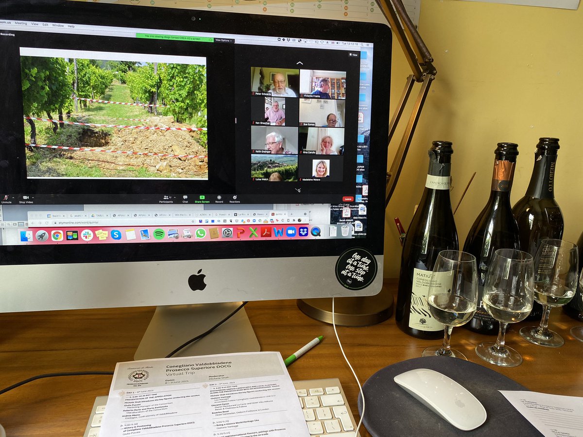 Sarah Abbott MW (@sarahabbottmw) on Twitter photo In the vineyards of Conegliano-Valdobbiadene with <a href="/AssocWineEd/">Wine Educators</a> and agronomists Prof. Diego Tomasi and Federica Gaiotti. Virtually of course, but the wines are (almost) taking us there! <a href="/ProseccoCV/">Prosecco Superiore</a> #ProseccoElevated. In the vineyards of Conegliano-Valdobbiadene with <a href="/AssocWineEd/">Wine Educators</a> and agronomists Prof. Diego Tomasi and Federica Gaiotti. Virtually of course, but the wines are (almost) taking us there! <a href="/ProseccoCV/">Prosecco Superiore</a> #ProseccoElevated.