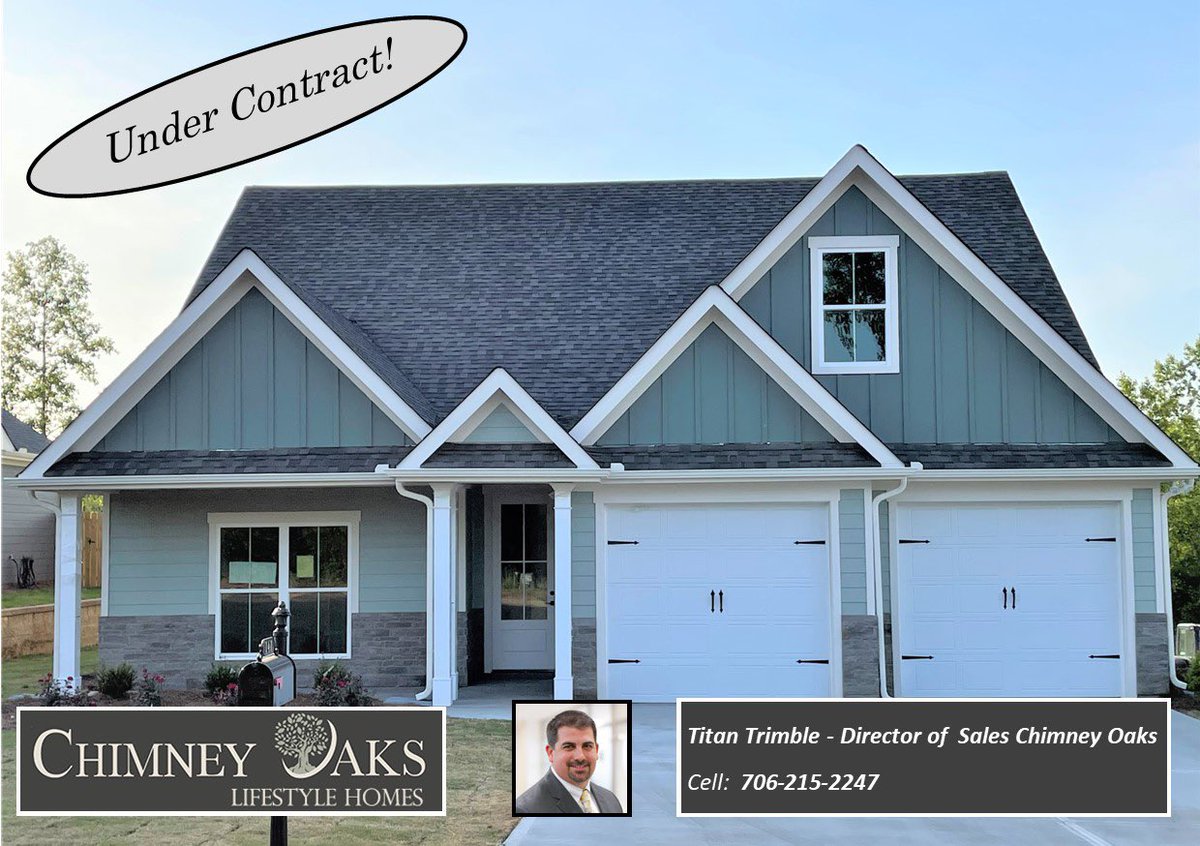 TitanTrimble's tweet photo. Home  Under Contract at Chimney Oaks Golf Community located in Homer, GA!

Contact me if you are looking to sell your current home or purchase a new home! 

Titan Trimble 
Real Estate Agent GREM
Cell: 770-655-9553
Office: 706-395-2748
titan@titantrimble.com https://t.co/wotJMYvMTk