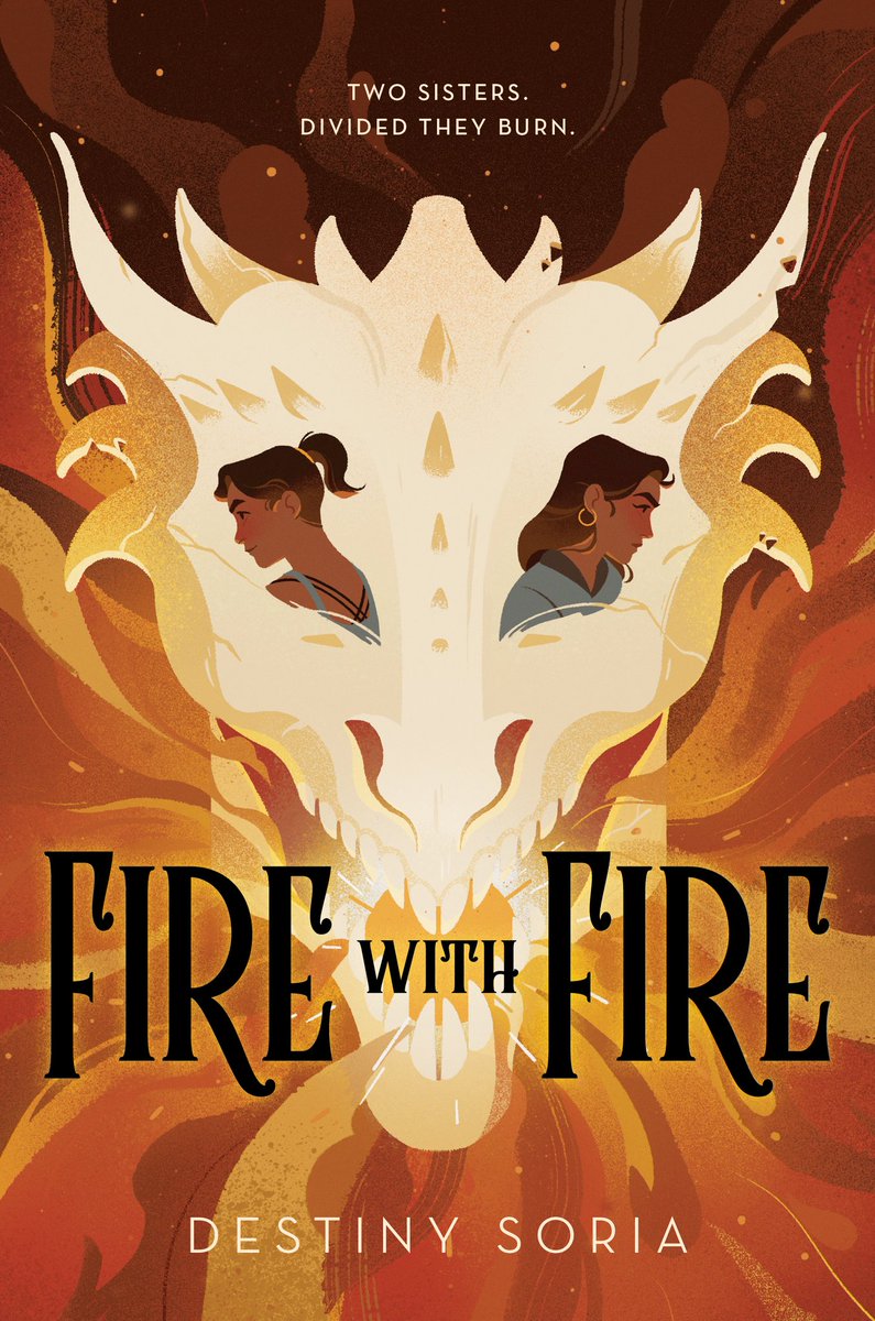 Happy book birthday to @TheDestinySoria for Fire With Fire! Add this to your TBR if you like: 🔥 sister rivalry 🔥 dragon-slaying and magic 🔥 dealing with complicated family legacies and secret histories 🔥 a dragon who wants to sing Kumbaya 🔥 a standalone YA fantasy