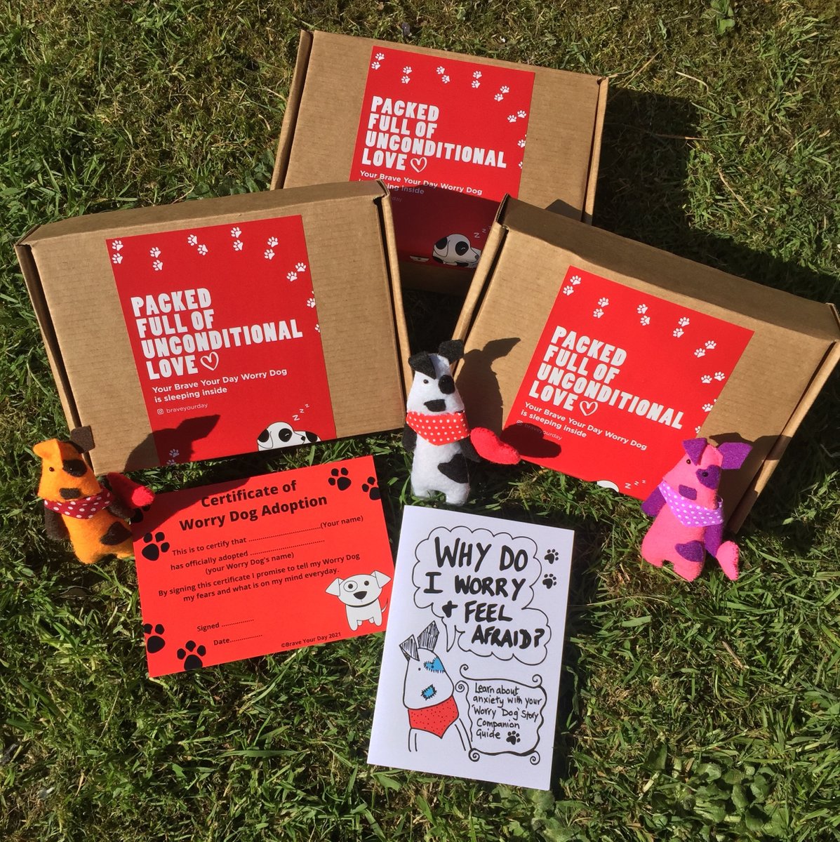 BraveYourDay's tweet photo. Excited to share the latest addition: Worry Dog doll for children + young people to reduce fear and anxiety. Gift for worriers. Stress aid. Care package. https://t.co/ZbBc2if04b #wellbeing #worrydoll #dog #anxietyaid https://t.co/C14VQyRZos
