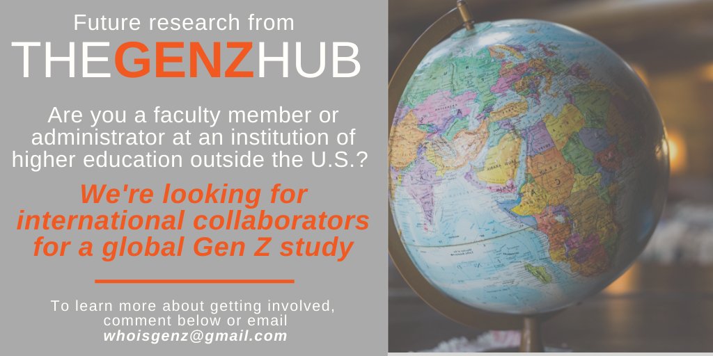 CoreySeemiller's tweet photo. @MeghanMGrace and I, along with researchers from around the world, are conducting a global #GenZ study and are looking for international collaborators from outside the U.S. Want to join the team? Find out more at https://t.co/6gRaasF8gI.
#genzresearch #youth #highereducation https://t.co/8pvgu5IQEd