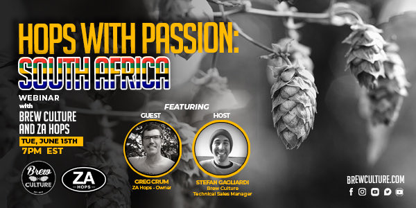 NEW WEBINAR - Hops w/ Passion: South Africa // 💻🍺

Join us on Tuesday June 15th at 7pm EST for the next instalment of our live educational webinar series; ‘Hops with Passion: South Africa’. We’ll be chatting w/ <a href="/ZAHops/">ZA Hops</a> Owner, Greg Club. 

Register Now: zoom.us/webinar/regist…