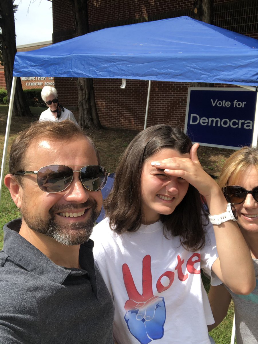 tomperriello's tweet photo. In high school, I volunteered on @GovernorWilder’s historic victory. Today, my high school niece says, “Pretty cool that my first vote is 💯 for statewide candidates of color!” #ProgressVirginia #VirginiaPrimary https://t.co/ekSGTY1D92