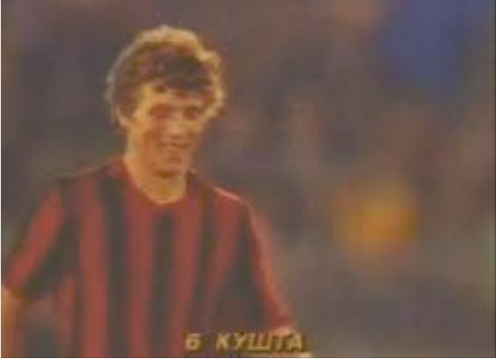 AndiKasmi's tweet photo. 3/ Decisive a late goal in Belgrade scored by Sokol #Kushta, to this day the only Albanian named for Ballon d'Or. Here smiling after one of the most famous goals in Albanian football history... https://t.co/rR9ZZMZSRd