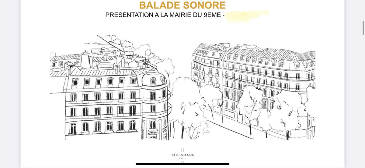 Présentation du projet de « Balade Sonore » du Comité #haussmannparis. Relancer l’activité touristique, commerciale et culturelle du quartier Opéra-Chaussée d’Antin est une priorité. @dburkli @JBGardes @CourNicolas