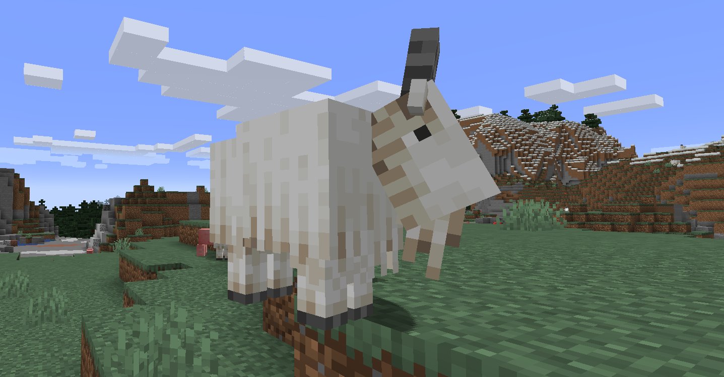 とらこ マイクラ Java版 やっぱり我慢できなくてとりあえずの新ワールドでちょっとだけアプデ要素探し ウーパールーパー真っ先に見たかったけどヤギ 発見 カワエ 何かカビ生えたみたいな鉱石もあった ヤギのジャンプ撮れた Javaで新マイ