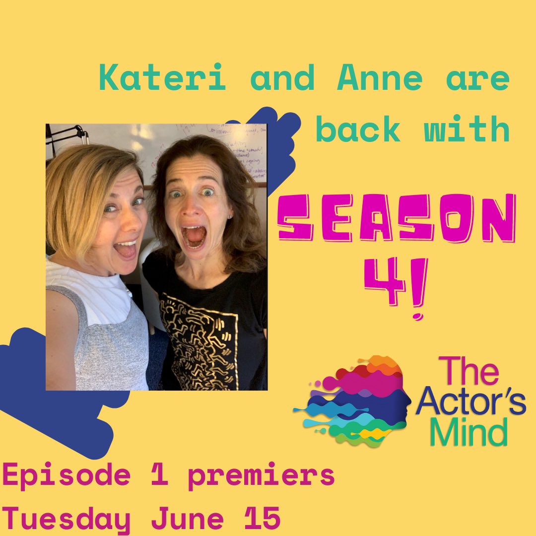 One week until season 4 of The Actors Mind Podcast is ready for your ears! We can’t wait for you to listen!🎭🧠