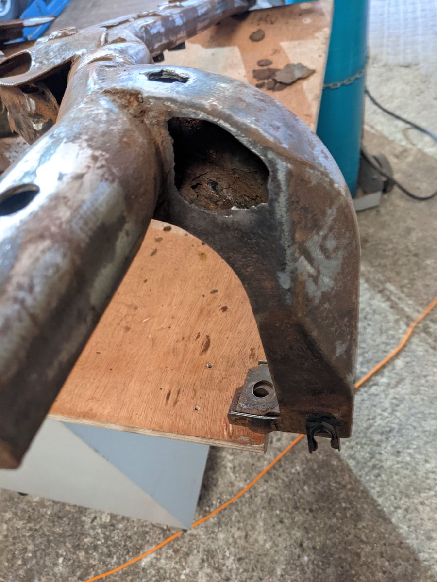 NeilBurgess's tweet photo. Hands up if you thought it was only #ClassicMini which suffered from rusty subframes? π€ Oops!
.
#rust #projectcar #minicoopers #R56 #wecanfixit #wip #workinprogress #rallybuild #rallycar #buildbackstronger #holymoley #tinworm #GeorgeTheMini https://t.co/nR0Z0iebEN