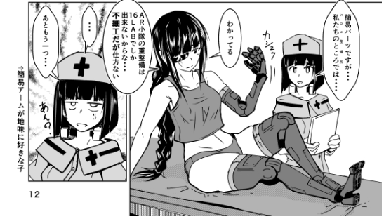 M16エッチ本のJANE DANIELで出た医務人形も再登場
個人的にすごく好きな造形なのだよね 
