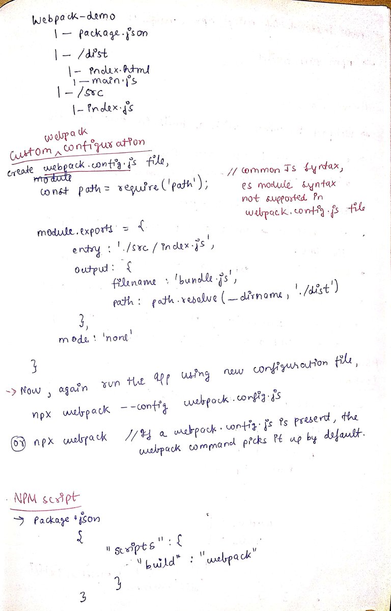 thesavvycoder's tweet image. Finished with #Day8 of #30DaysOfTypeScript Challenge
Another tough day but worth it. ✌️
Topics covered : 
👉 Webpack
👉 Setup & Custom Webpack configuration
👉 Asset Modules
Follow the journey, I share handwritten notes and resources that I refer to.👇👇
github.com/tarunsinghdev/…
