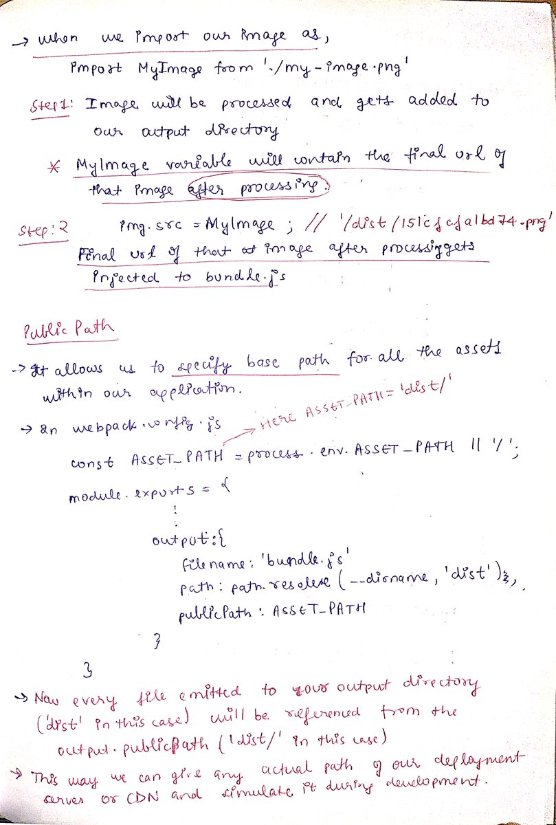 thesavvycoder's tweet image. Finished with #Day8 of #30DaysOfTypeScript Challenge
Another tough day but worth it. ✌️
Topics covered : 
👉 Webpack
👉 Setup & Custom Webpack configuration
👉 Asset Modules
Follow the journey, I share handwritten notes and resources that I refer to.👇👇
github.com/tarunsinghdev/…
