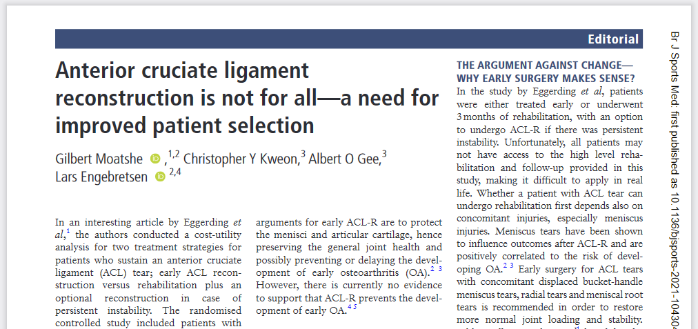 PhysioMeScience's tweet photo. Anterior cruciate ligament reconstruction is not for all—a need for improved patient selection

@PatrickOwenPhD @BelavySpine 

👀👀🦵🦵‼️

https://t.co/wC7ZNWoOgF https://t.co/zosEhlkkT5