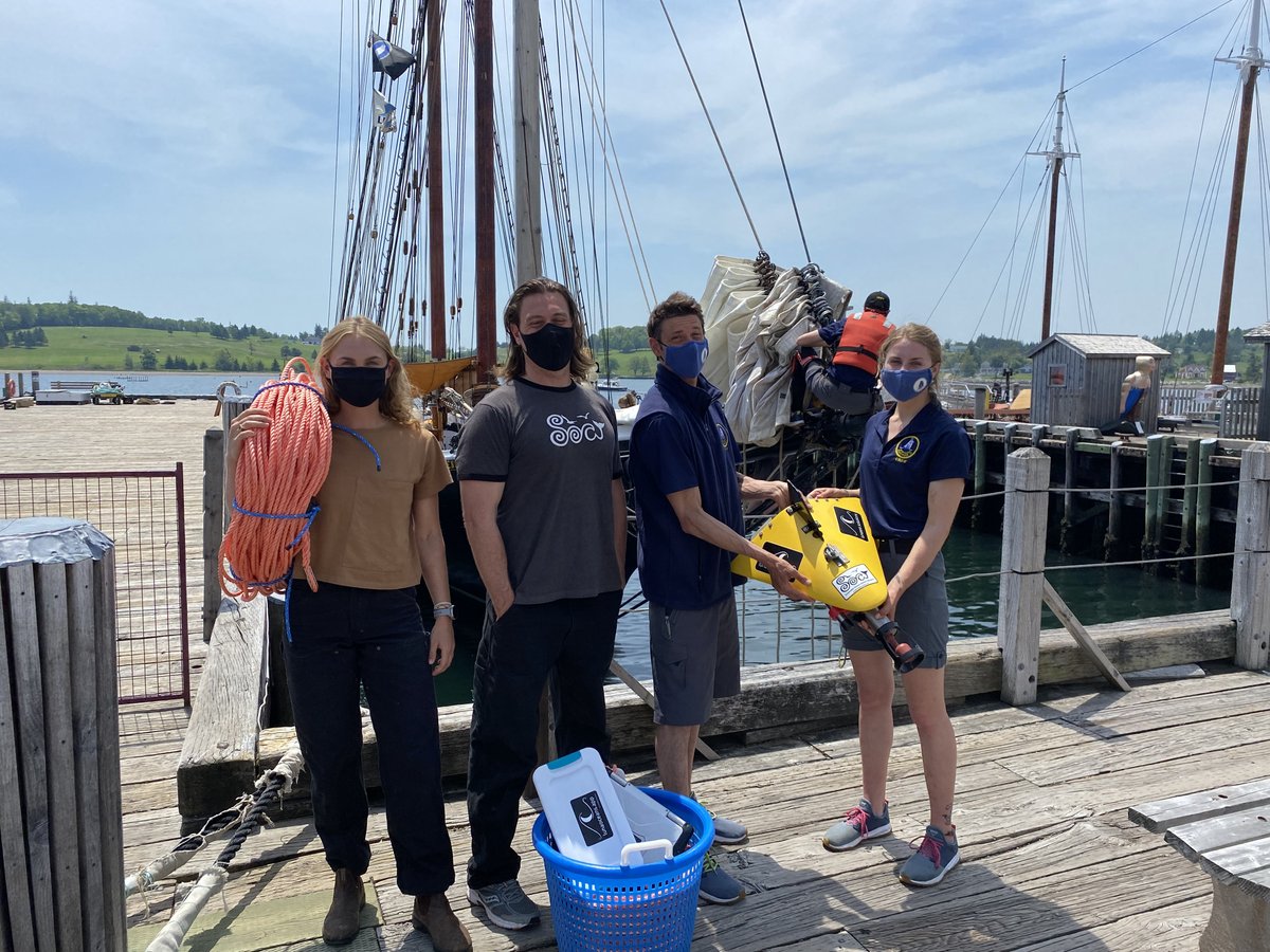 Today is #WorldOceansDay - and this is #EnvironmentWeek - so it’s a perfect day to announce an exciting new partnership with @LunaOceans!

We will be towing this data collecting instrument while sailing around the Maritimes this summer. (1/2)