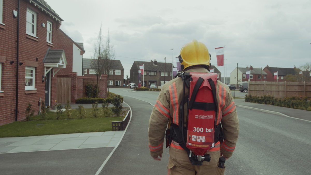 firefighter Charlie Thompson training for charity challenge