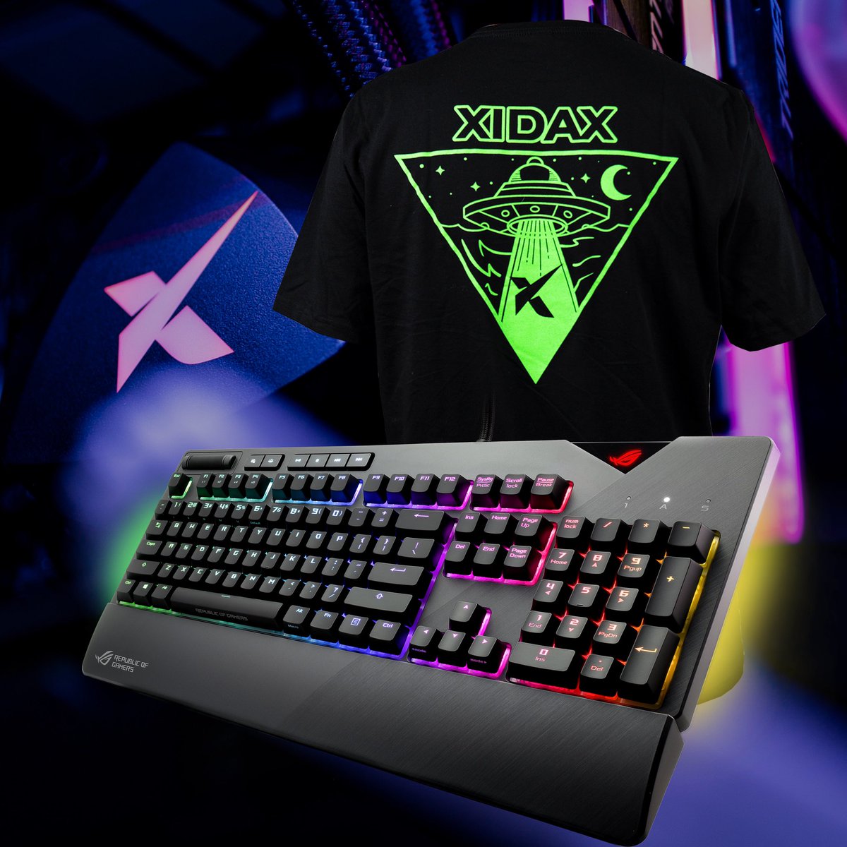 xidaxpcs's tweet image. XIDAX GIVEAWAY TIME!! 

We are giving away a brand new ASUS ROG Scope Keyboard and a new Xidax shirt from the new Merch run we are doing. All you have to do is follow the steps in the link below to get entered in!

gleam.io/46VvY/asus-rog…

The winner will be chosen on June 15th!