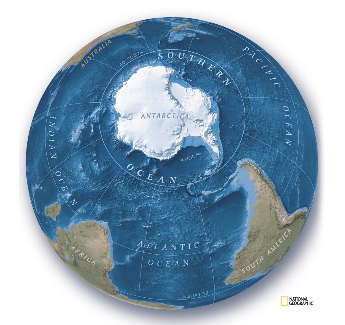 Celebrating world Ocean’s Day, scientist name the 5th ocean... Southern Ocean! Only makes sense.